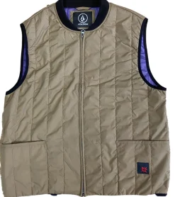 Jacken & Mäntel*VOLCOM Herren Alltags-Weste mit Rippkragen Outdoor-Weste A1842000 Khaki