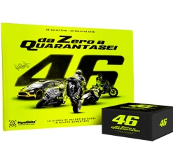 Radsport|Freizeitsport*VR|46 VR46 Fanbuch Von Null auf 46 Stickeralbum über die Geschichte von Valentino Rossi der MotorGP-Ikone interaktiven Erlebnissen italienische Ausgabe Rallyesport-Geschichte Gelb/Schwarz