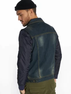 Jacken & Mäntel*vsct Bomberärmel Jeansjacke blau