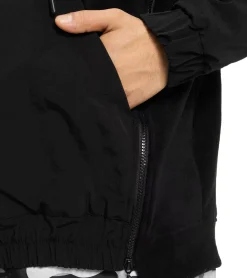 Pullover & Sweater*vsct Bulky Oversize Herren Hoodie mit Front-Reißverschlüsse Baumwoll Kapuzen-Pullover im Oversized-Look 5643333 Schwarz