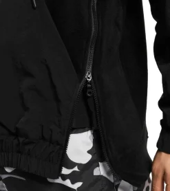 Pullover & Sweater*vsct Bulky Oversize Herren Hoodie mit Front-Reißverschlüsse Baumwoll Kapuzen-Pullover im Oversized-Look 5643333 Schwarz