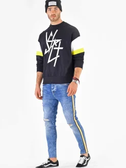 Pullover & Sweater*vsct Coach Retro Crew Pullover blau