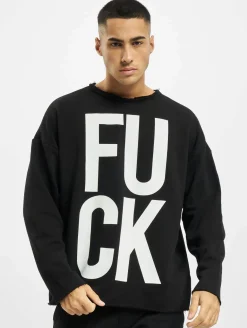 Pullover & Sweater*vsct F*ck Pullover schwarz