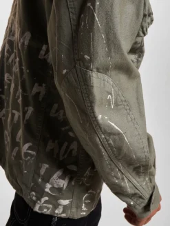 Jacken & Mäntel*vsct Handbemalte Militär-Übergangsjacke grau