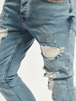 Jeans & Hosen*vsct Hank Customized Skinny Jeans Gebleichtes Weiß Reparatur