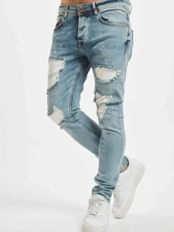 Jeans & Hosen*vsct Hank Customized Skinny Jeans Gebleichtes Weiß Reparatur