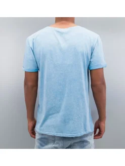 T-Shirts & Tank Tops*vsct Harlem 91 Washed T-Shirt Azurblau