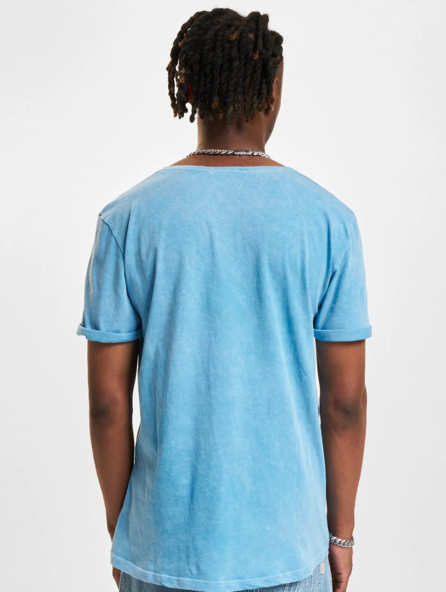 T-Shirts & Tank Tops*vsct Harlem 91 Washed T-Shirt Azurblau