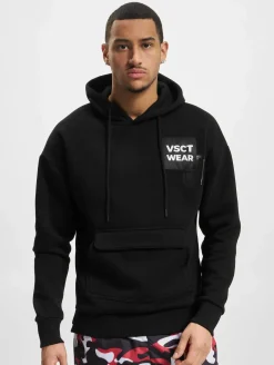 Pullover & Sweater*vsct Heavy Kangu Pkt Log Hoodie schwarz