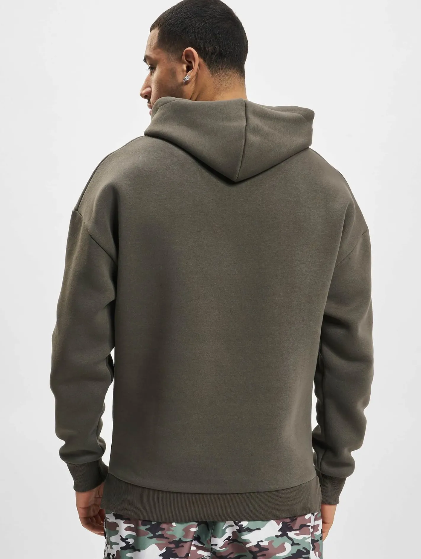 Pullover & Sweater*vsct Heavy Kangu Pkt Logo Hoodie Khaki