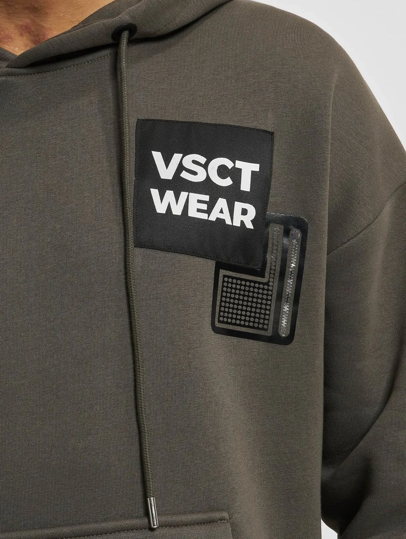 Pullover & Sweater*vsct Heavy Kangu Pkt Logo Hoodie Khaki