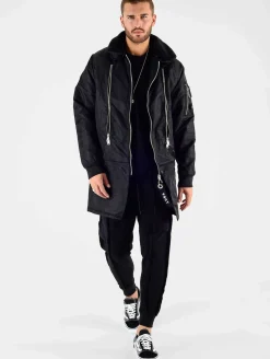 Jacken & Mäntel*vsct Huge Decor Zipper Winterjacke schwarz