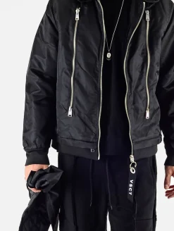 Jacken & Mäntel*vsct Huge Decor Zipper Winterjacke schwarz