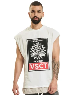 Tops & T-Shirts|T-Shirts & Tank Tops*vsct 2-in-1-T-Shirt mit übergroßem Augenmotiv, Ecru