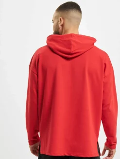 Pullover & Sweater*vsct Kapuzenpullover mit großem Aufdruck rot