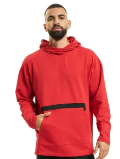 Pullover & Sweater*vsct Kapuzenpullover mit großem Aufdruck rot