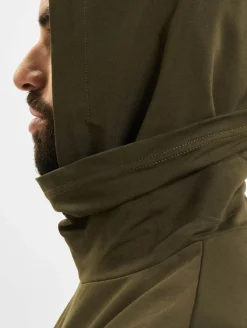 Pullover & Sweater*vsct Kapuzenpullover mit großem Logo khaki