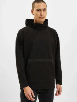 Pullover & Sweater*vsct Kapuzenpullover mit großem Logo schwarz