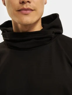 Pullover & Sweater*vsct Kapuzenpullover mit großem Logo schwarz