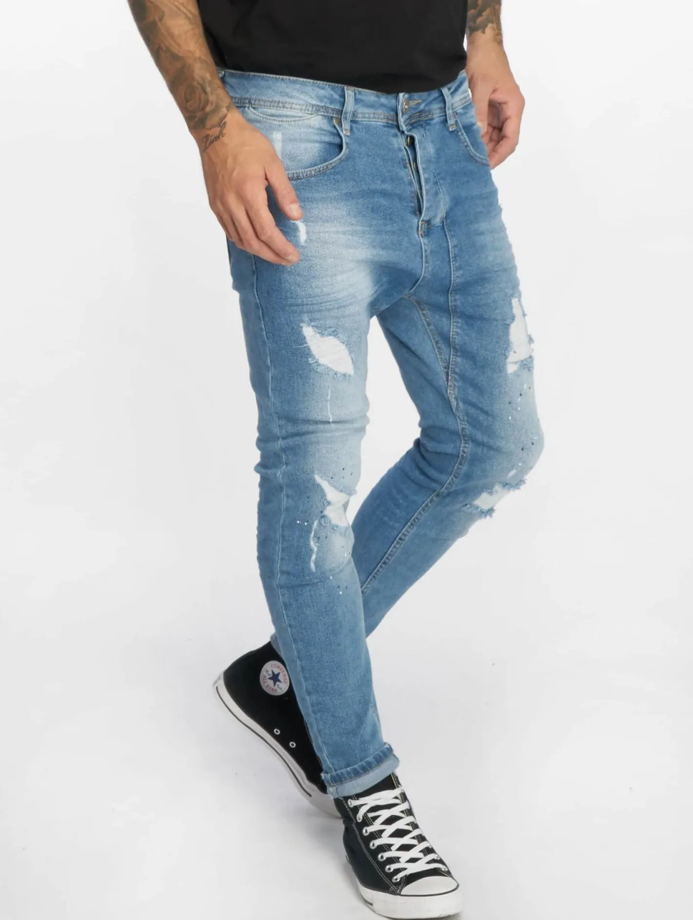 Jeans & Hosen*vsct Keanu Lowcrotch Slim Fit Jeans blau
