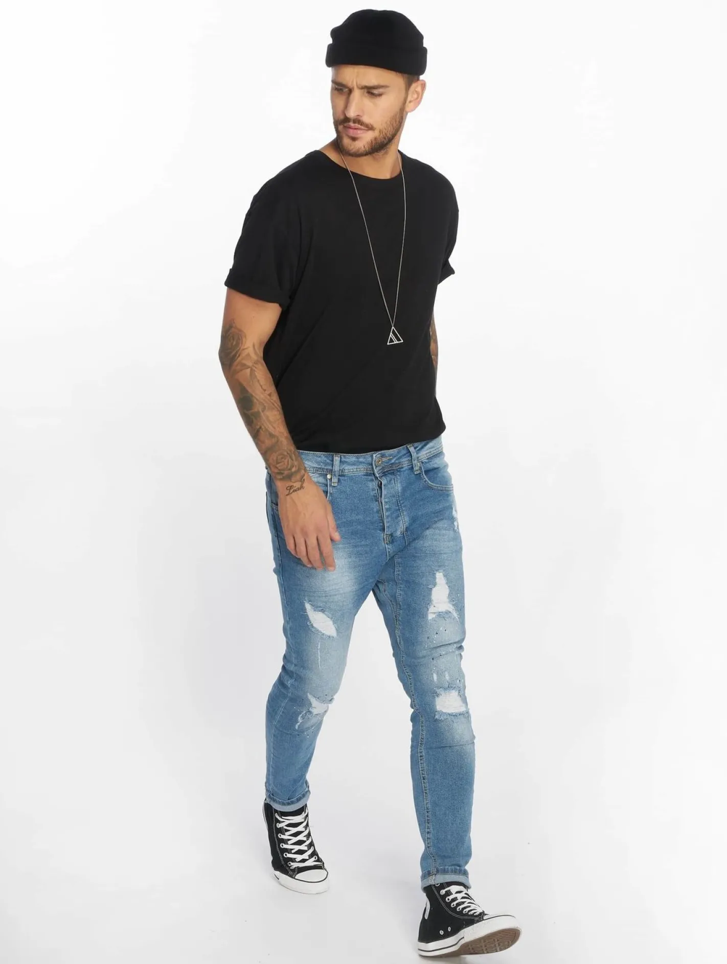 Jeans & Hosen*vsct Keanu Lowcrotch Slim Fit Jeans blau