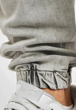 Jeans & Hosen*vsct Noah Antifit-Jeans mit Bündchen und Schnürsenkeln, Grau