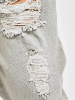 Jeans & Hosen*vsct Noah Antifit-Jeans mit Bündchen und Schnürsenkeln, Grau