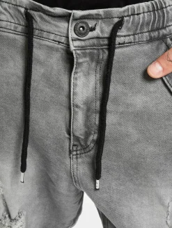 Jeans & Hosen*vsct Norman Baggy Cargohose Grau Sky Used