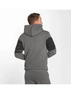 Pullover & Sweater*vsct Oiled Zip Hoodie grau