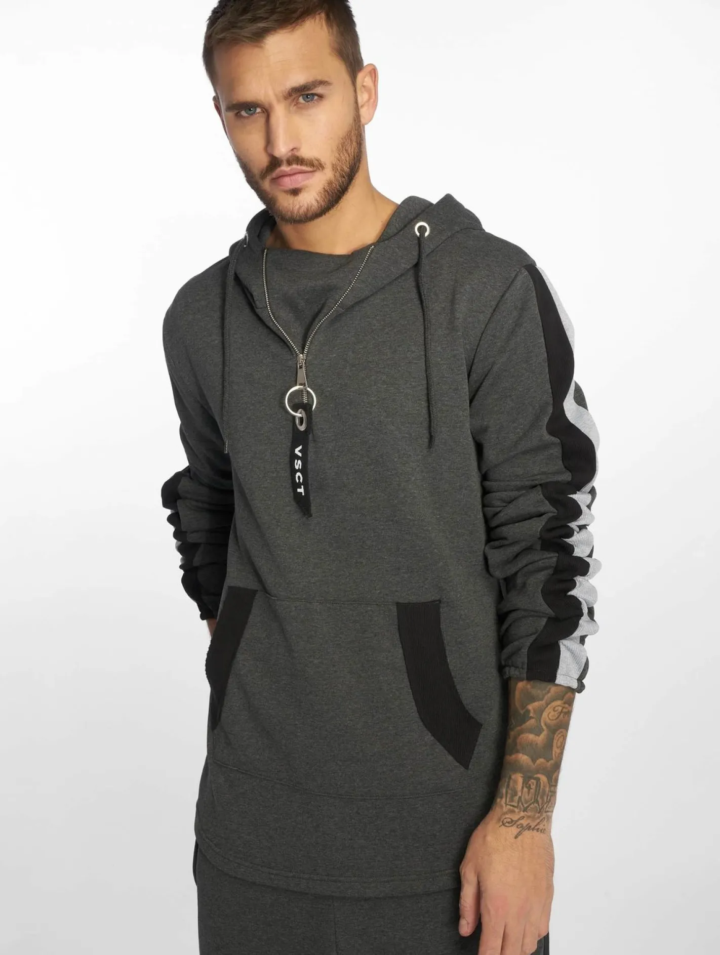 Pullover & Sweater*vsct Racer Hoodie grau