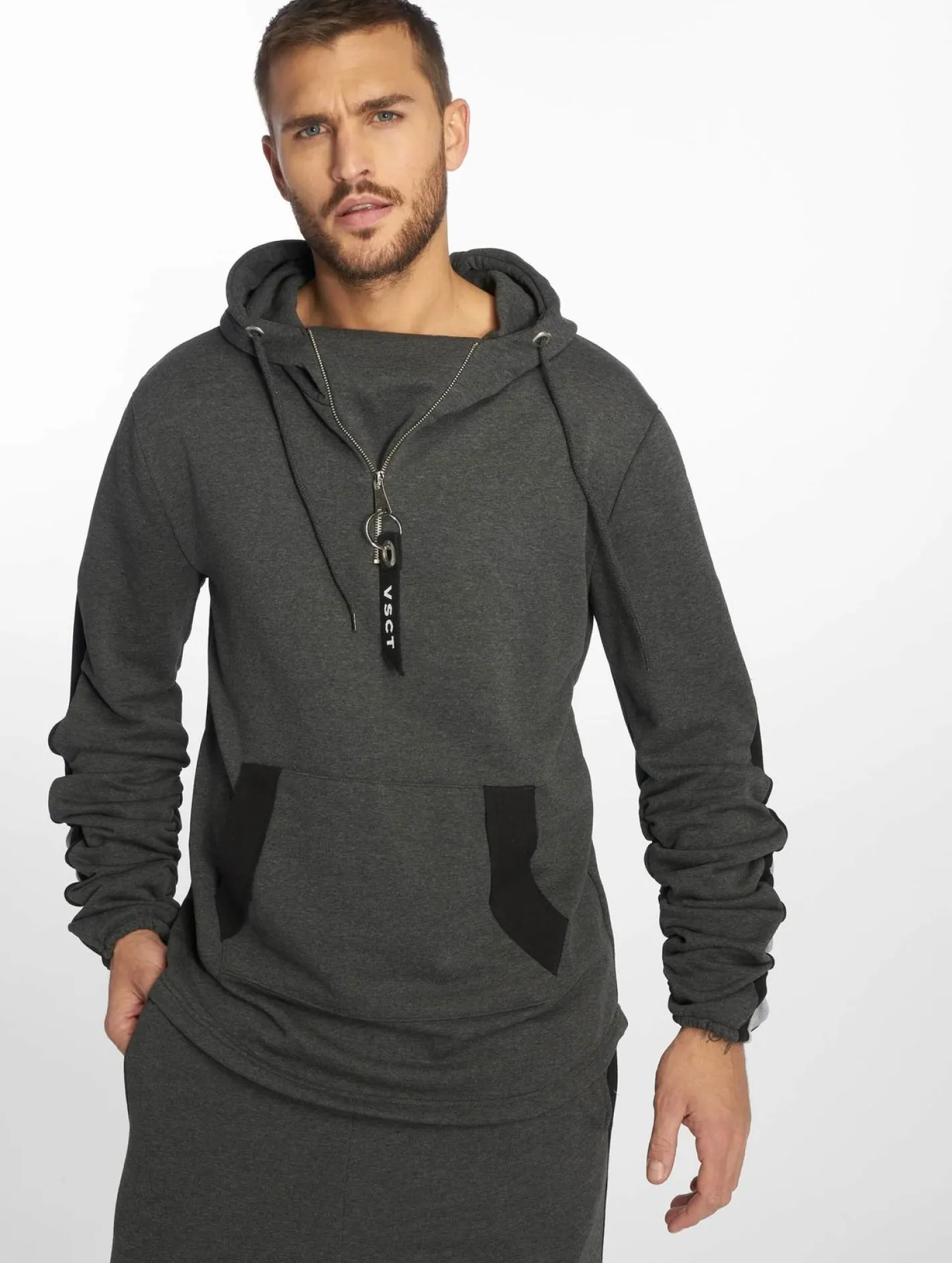 Pullover & Sweater*vsct Racer Hoodie grau