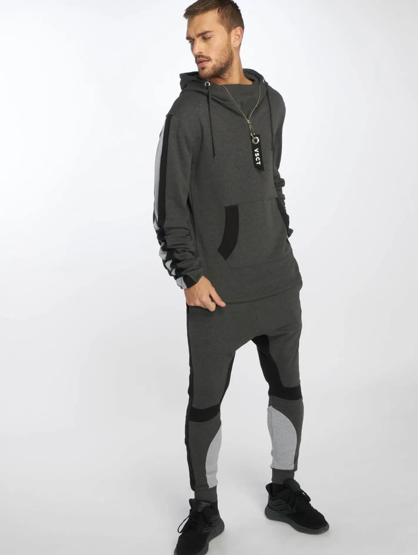 Pullover & Sweater*vsct Racer Hoodie grau