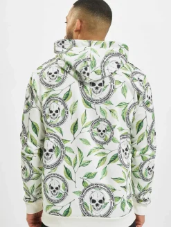 Pullover & Sweater*vsct Skull X Leaf Hoodie weiß