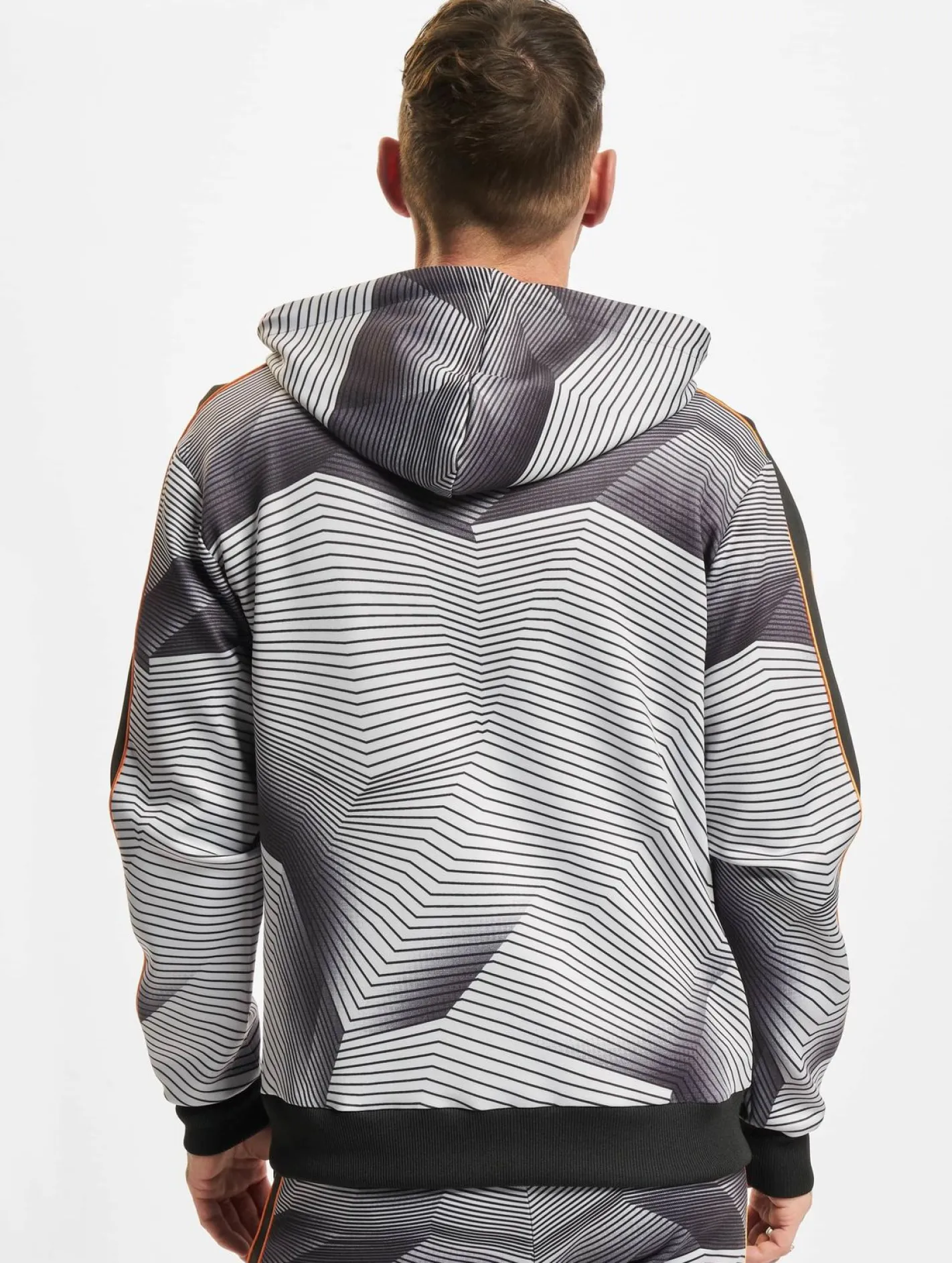 Pullover & Sweater*vsct Sound Waves Zip Hoodie schwarz