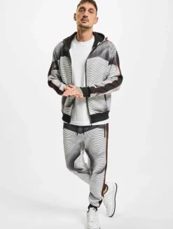 Pullover & Sweater*vsct Sound Waves Zip Hoodie schwarz