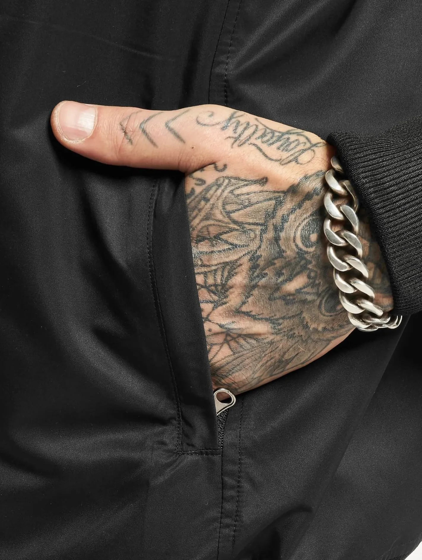 Jacken & Mäntel*vsct The System Gestreifte Leichte Jacke schwarz