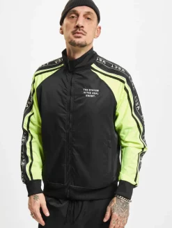 Jacken & Mäntel*vsct The System Gestreifte Leichte Jacke schwarz