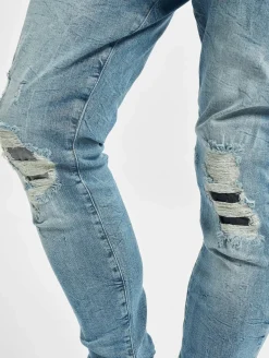Jeans & Hosen*vsct Thor Slim 5 Pocket Destroyed Anti Fit Jeans blau