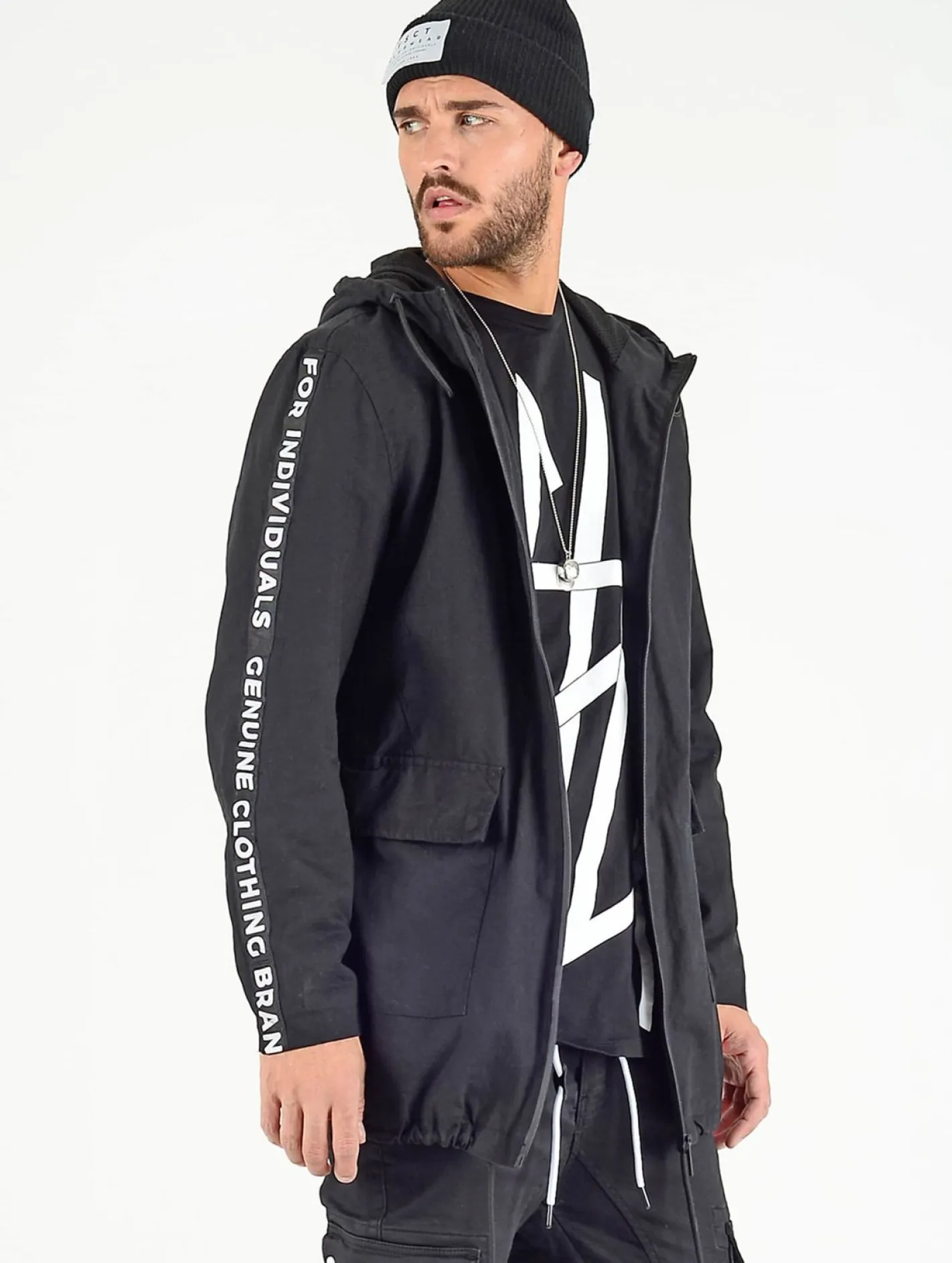 Jacken & Mäntel*vsct Twill Parka schwarz