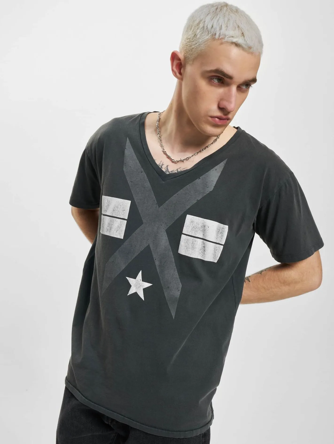 T-Shirts & Tank Tops*vsct X Star Symbol T-Shirt grau