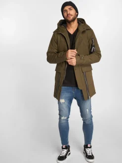 Jacken & Mäntel*vsct Zip Decor Winterjacke Khaki