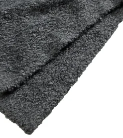 Große Größen|Kleider*O46bpx weiches Damen Midi-Kleid Basic-Kleid aus Boucle-Garn Langarm-Kleid 935820 Größe Größen Grau