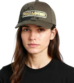 Caps & Mützen*BioworldMerch Wolfmother Unisex Rockband Trucker-Cap Baseball-Cap mit Logo-Stickerei Fan-Mütze TC110648WLM Olivgrün