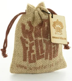 Schmuck*WOOD FELLAS Mode-Schmuck modische Holz-Kette mit Anhänger keltisches Kreuz Beige