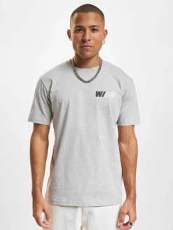 Tops & T-Shirts|T-Shirts & Tank Tops*Wood Wood Ace Dealership T-Shirt grau meliert