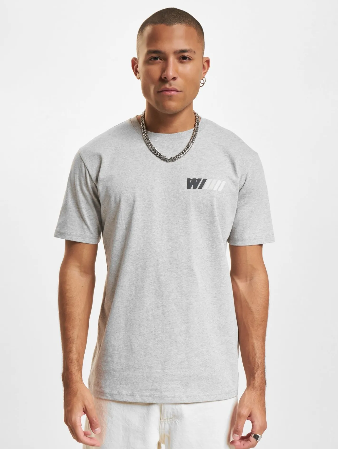 Tops & T-Shirts|T-Shirts & Tank Tops*Wood Wood Ace Dealership T-Shirt grau meliert