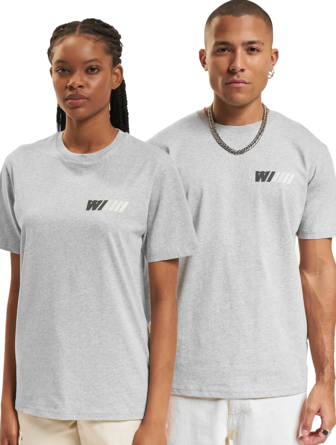 Tops & T-Shirts|T-Shirts & Tank Tops*Wood Wood Ace Dealership T-Shirt grau meliert
