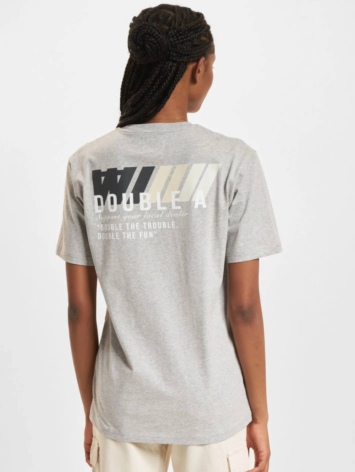 Tops & T-Shirts|T-Shirts & Tank Tops*Wood Wood Ace Dealership T-Shirt grau meliert