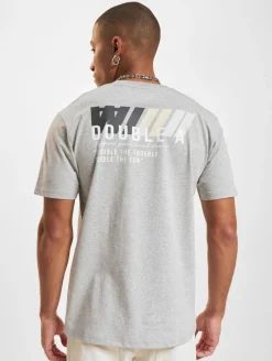 Tops & T-Shirts|T-Shirts & Tank Tops*Wood Wood Ace Dealership T-Shirt grau meliert