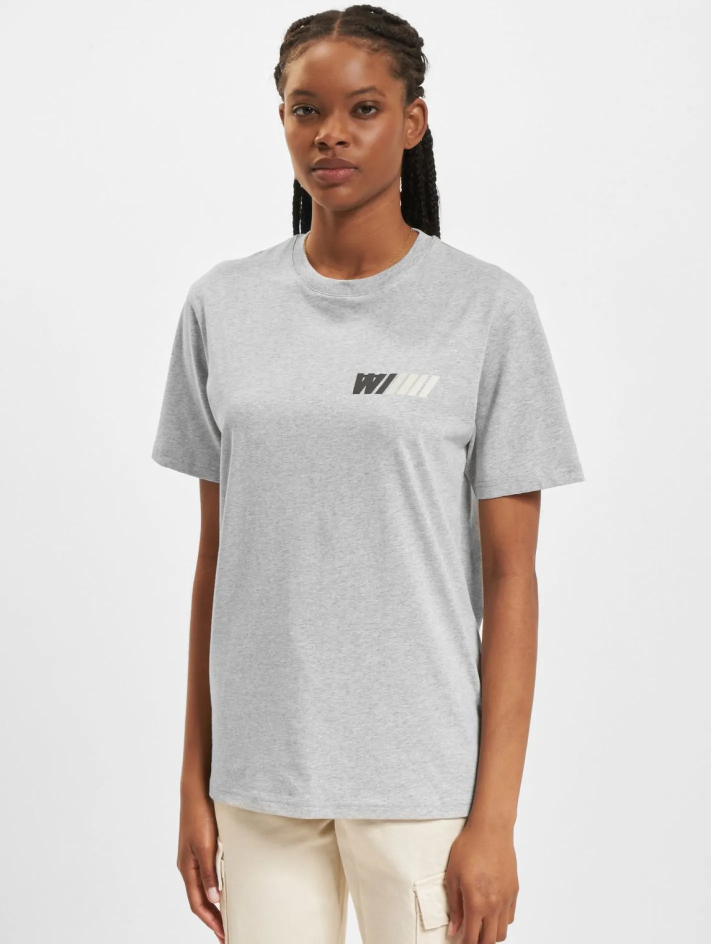 Tops & T-Shirts|T-Shirts & Tank Tops*Wood Wood Ace Dealership T-Shirt grau meliert